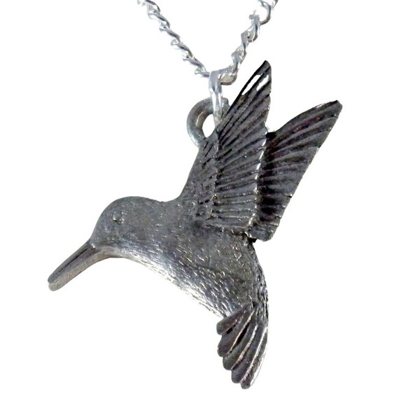 Hummingbird necklace  1665 - Picture 1 of 8